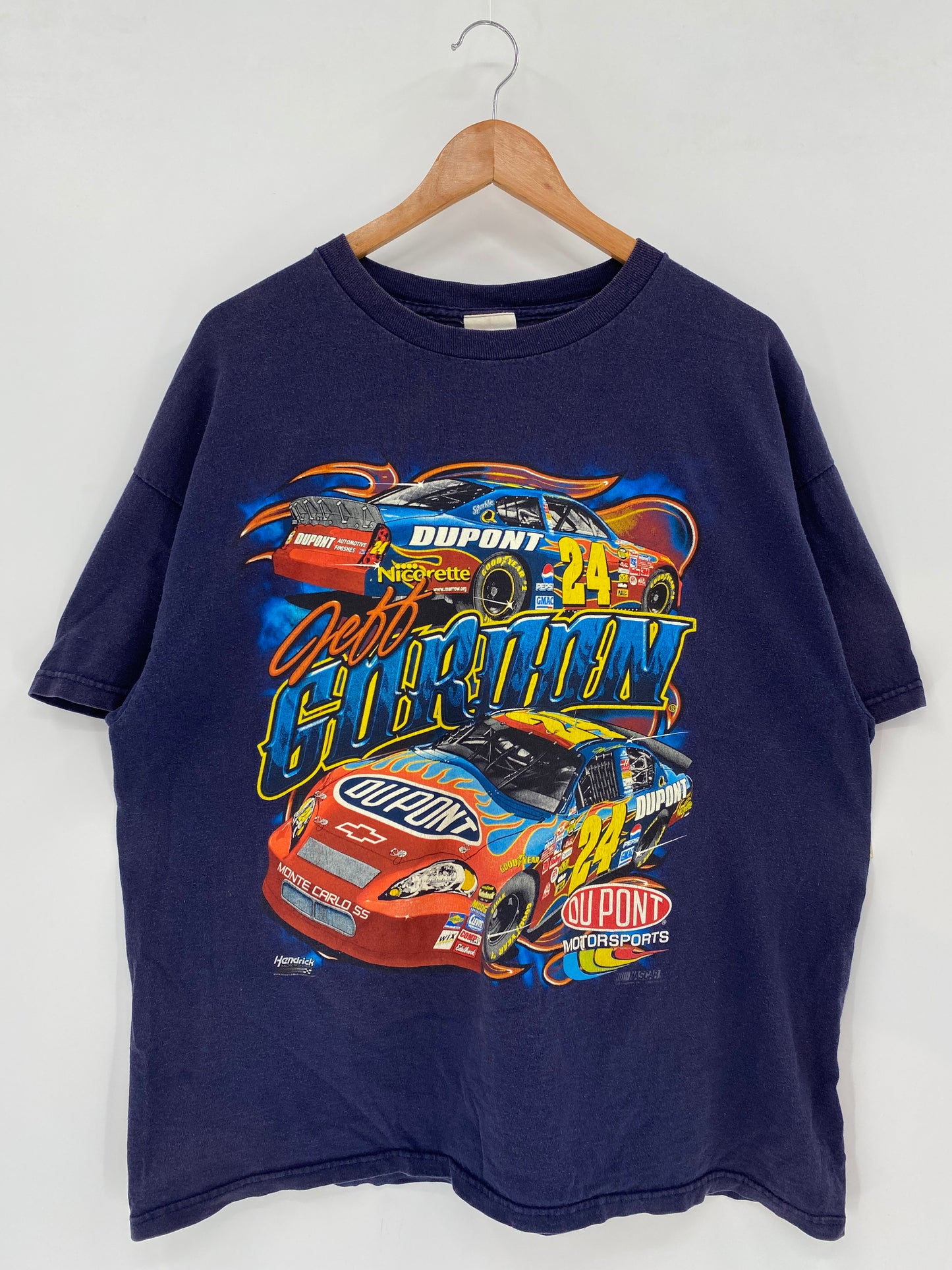 00' NASCAR JEFF GORDON Size XL Vintage Racing T-shirt / k1796