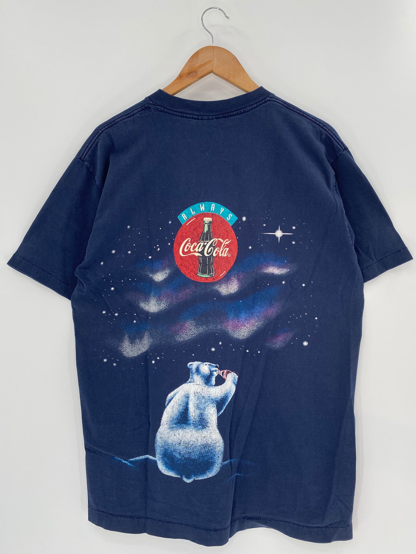 1994’ COCA-COLA Made in USA Size XL Vintage T-Shirt / k490