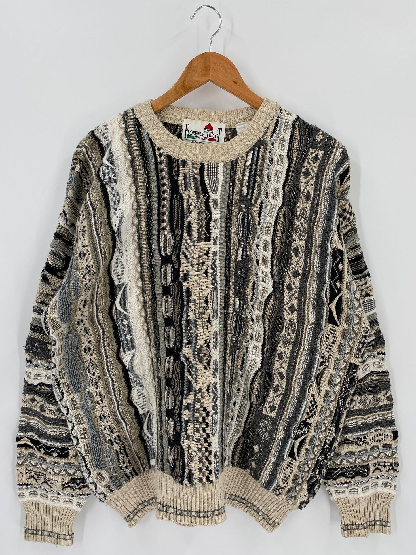 Vintage 3D COOGI- Style Size L Knit Sweater / K1294