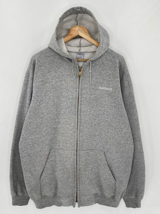 CARHARTT Size L Vintage Zip Up Hoodie Sweat-Shirts / 5865