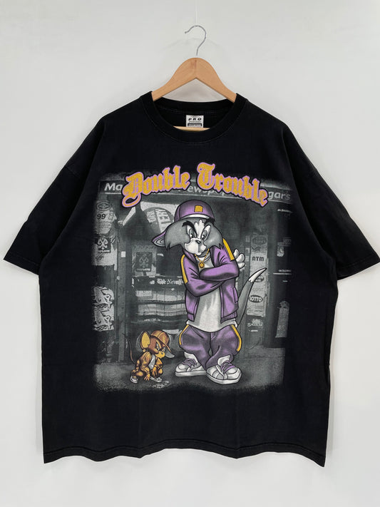 00’ TOM & JERRY HIP HOP Size 4XL Vintage T-Shirt / A3577