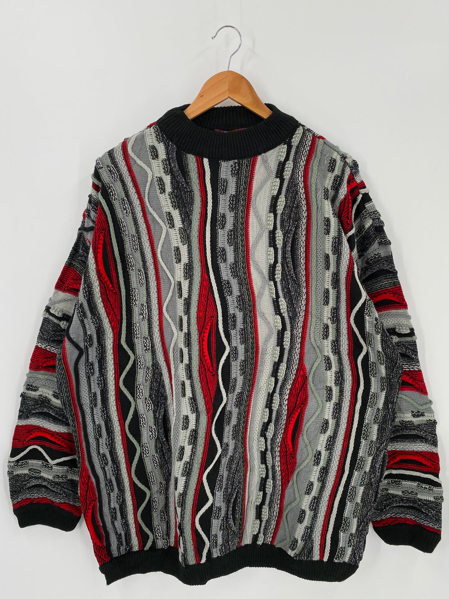 Vintage 3D COOGI- Style Size XL Knit Sweater / K1289