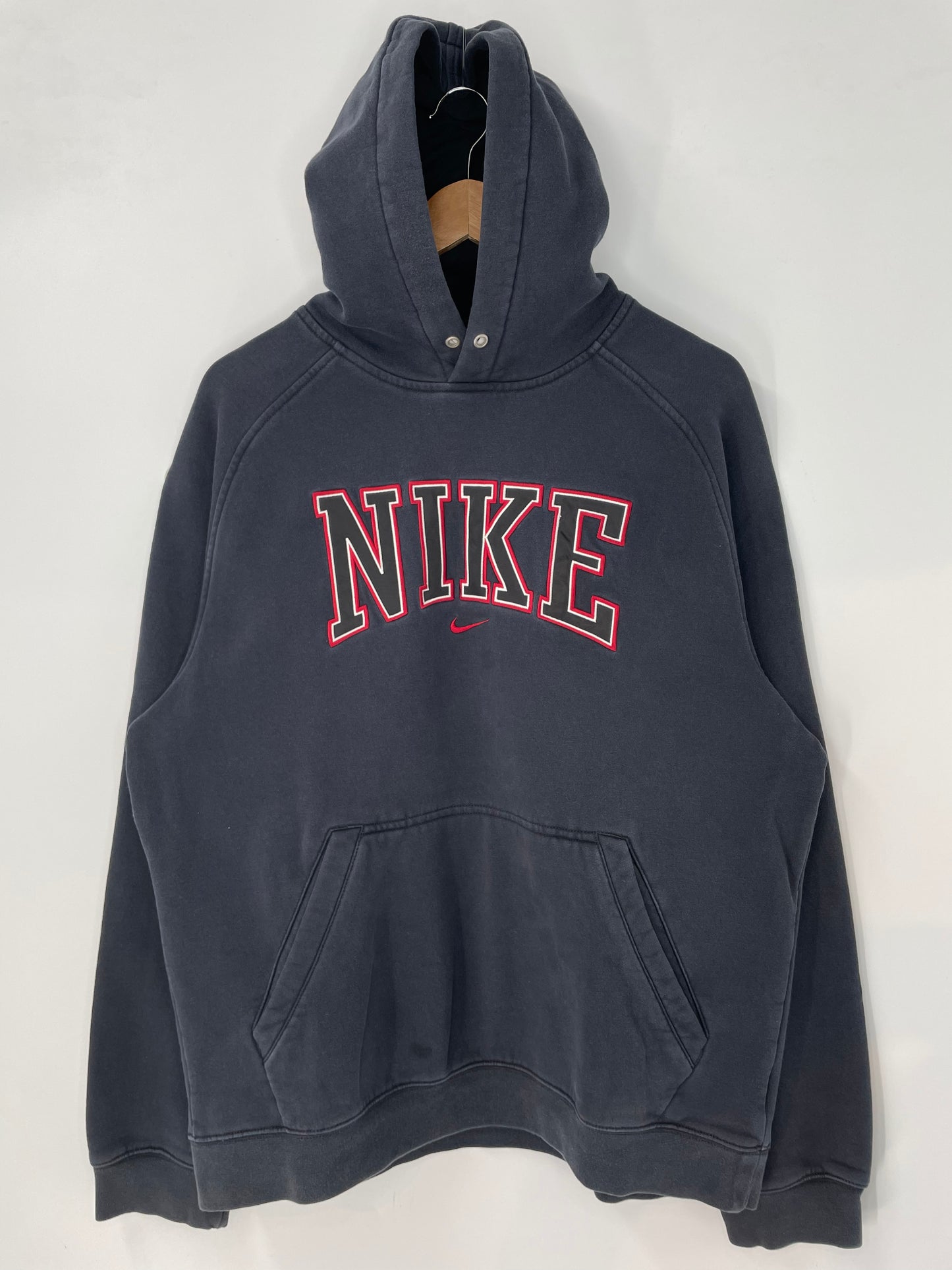 00’ NIKE SWOOSH Size L Vintage Hoodie Sweat-shirt / K3098