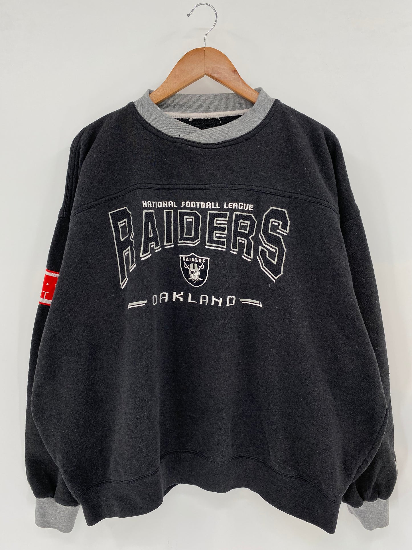 90’s RAIDERS Size No tag(Approx.L) NFL Sweat shirt / K3419