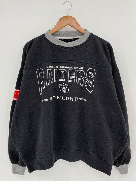 90’s RAIDERS Size No tag(Approx.L) NFL Sweat shirt / K3419