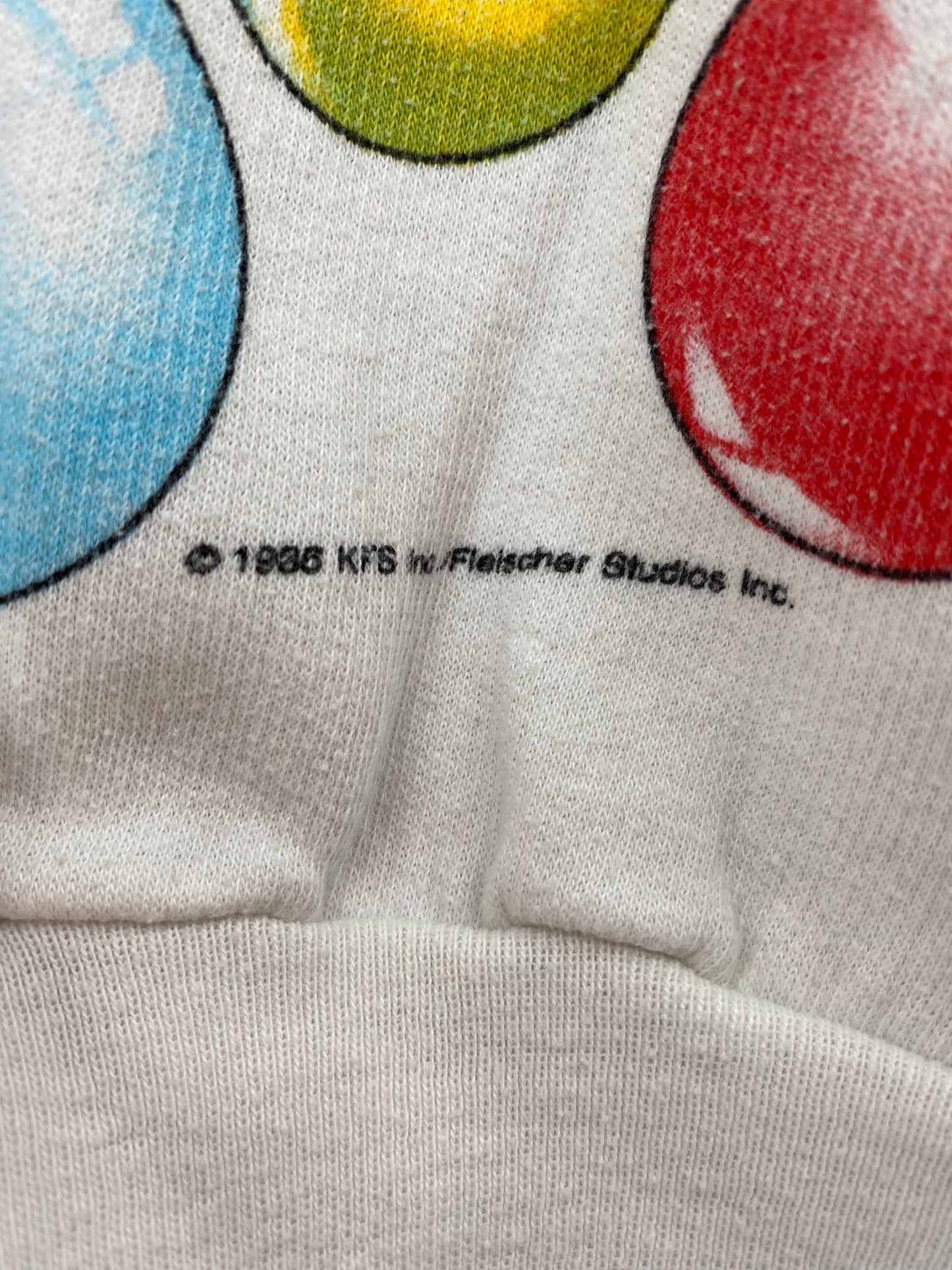 1986 BETTY BOOP Size No tag (Approx.Ladies S) Vintage Sweat-shirt / E3460S
