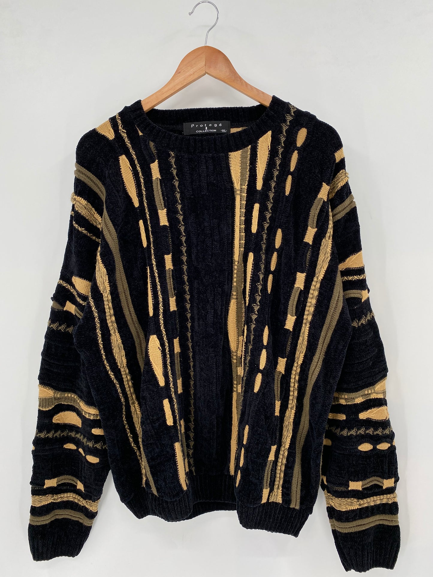 Vintage 3D COOGI- Style Made in USA Size XL Knit Sweater / K3482