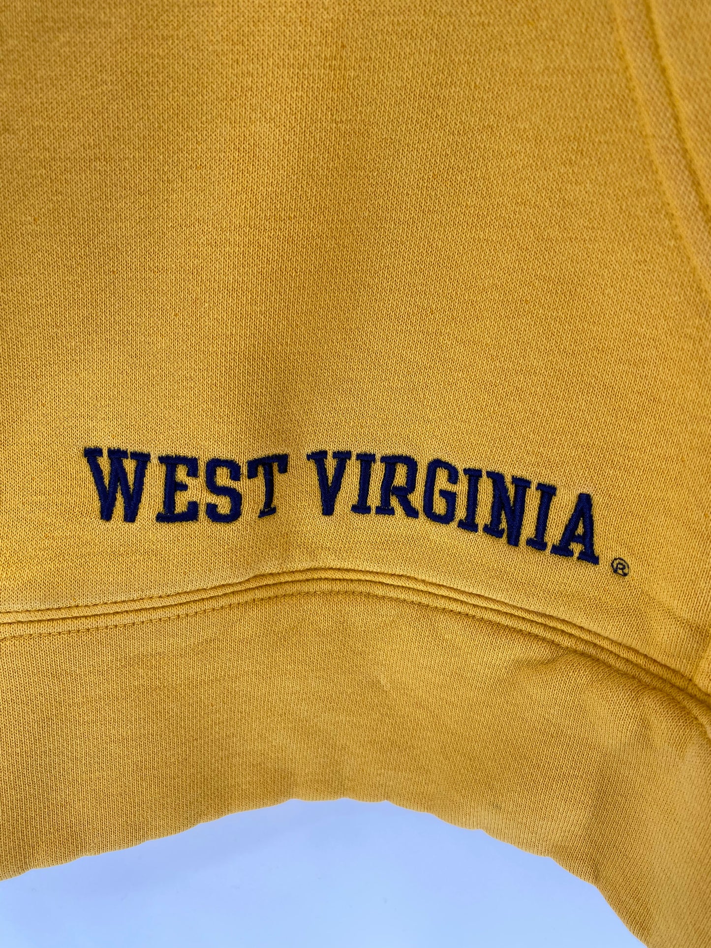 00' NIKE UNIVERSITY OF WEST VIRGINIA Size L Vintage Hoodie Sweat-shirt / K2174