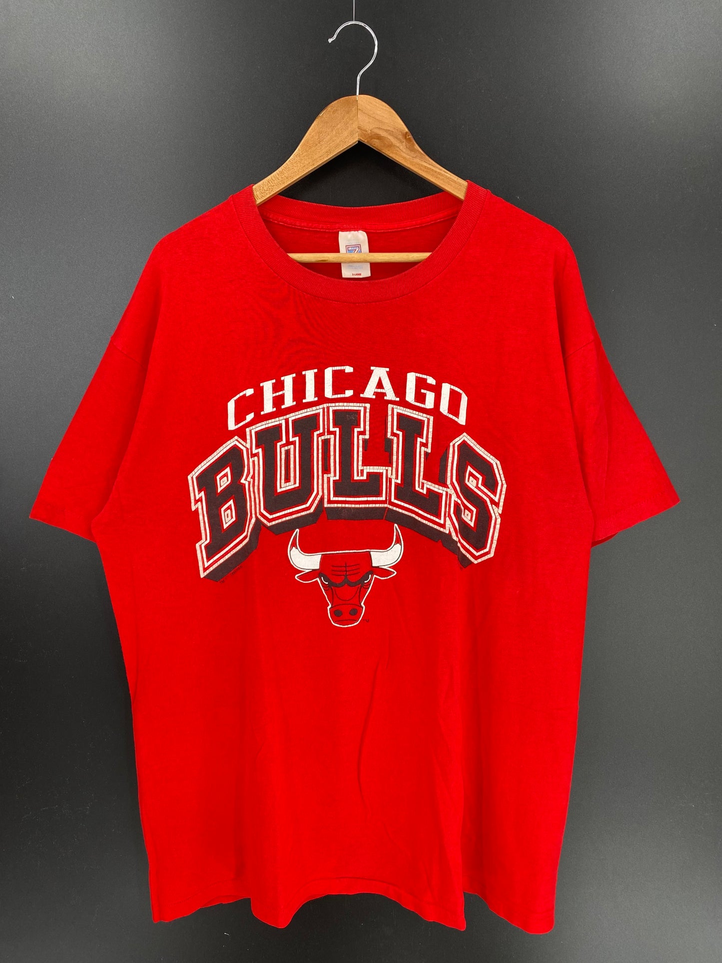 1990 CHICAGO BULLS Size XL Vintage NBA T- Shirt / K590