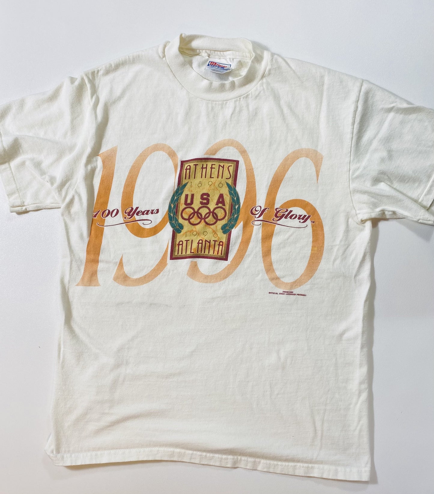 1996 ATLANTA OLYMPIC Made in USA Size M Vintage T-Shirt / K5829