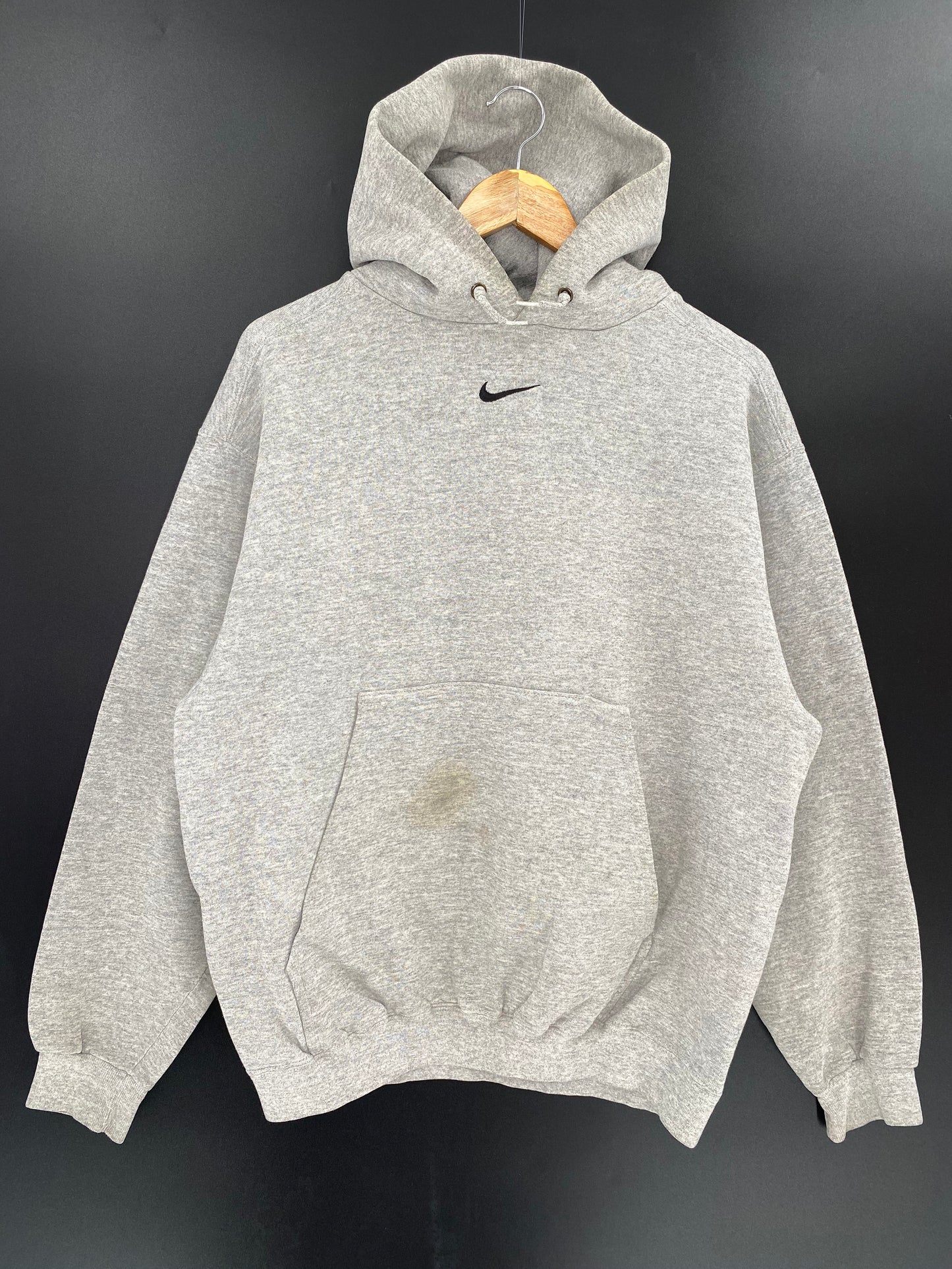 90’s NIKE Center Swoosh Made in USA Size M Vintage Hoodie Sweat-shirt / 8459