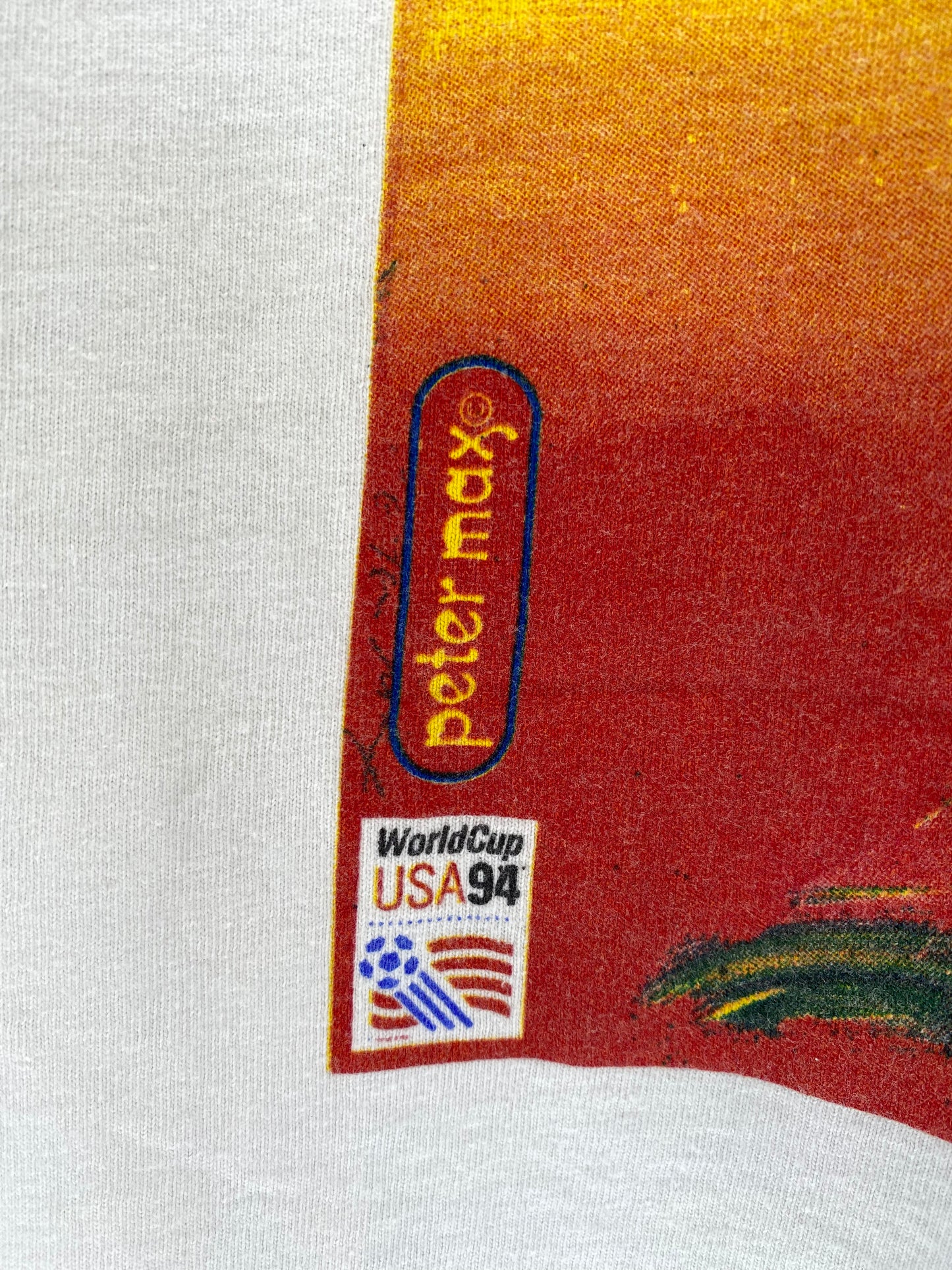 1994 WORLD CUP Made in USA Size L Vintage T-Shirts / K3804