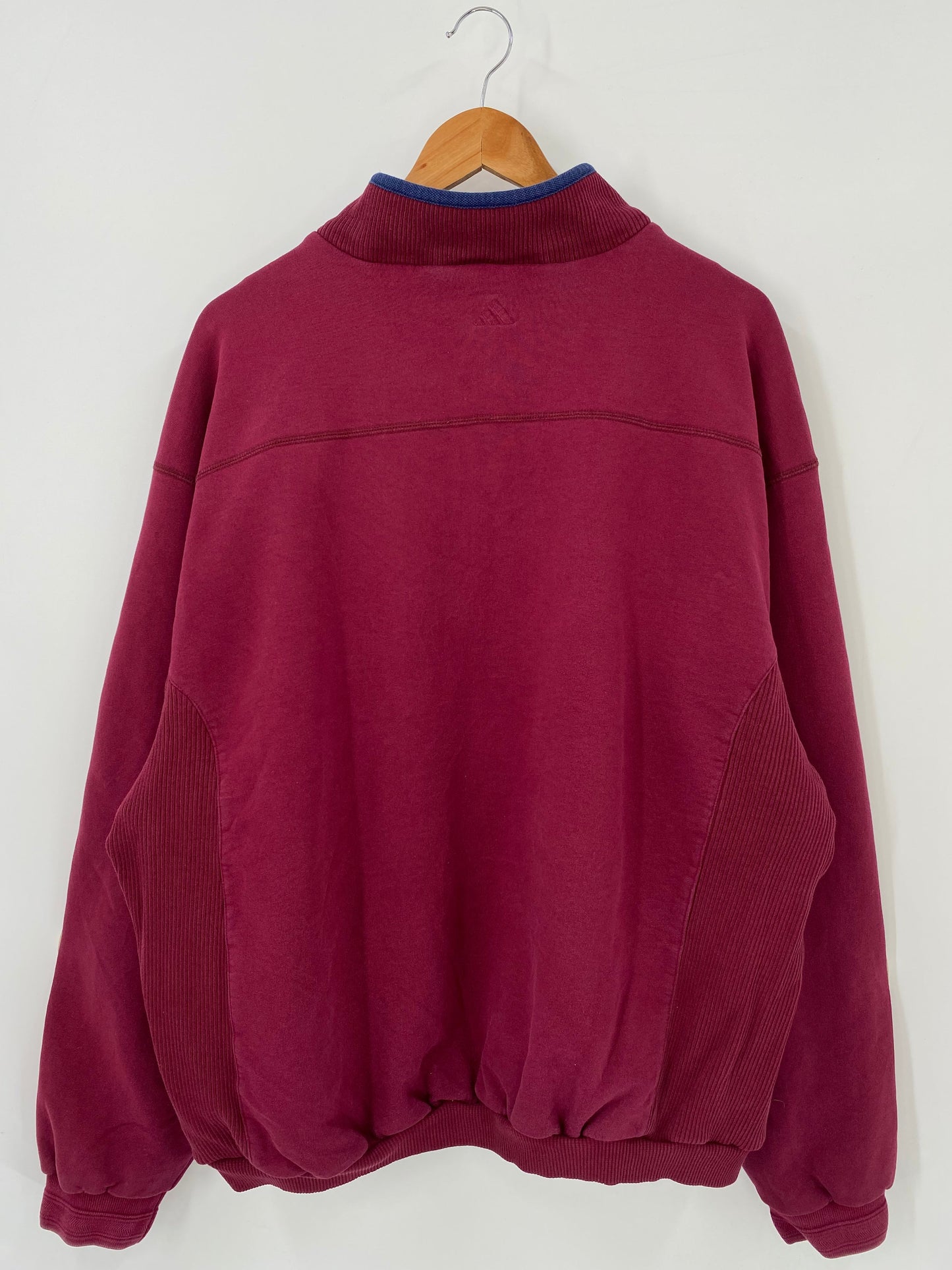 .90’s ADIDAS GOLF Size XL Vintage Half Zip Up Sweat-shirt / A5282
