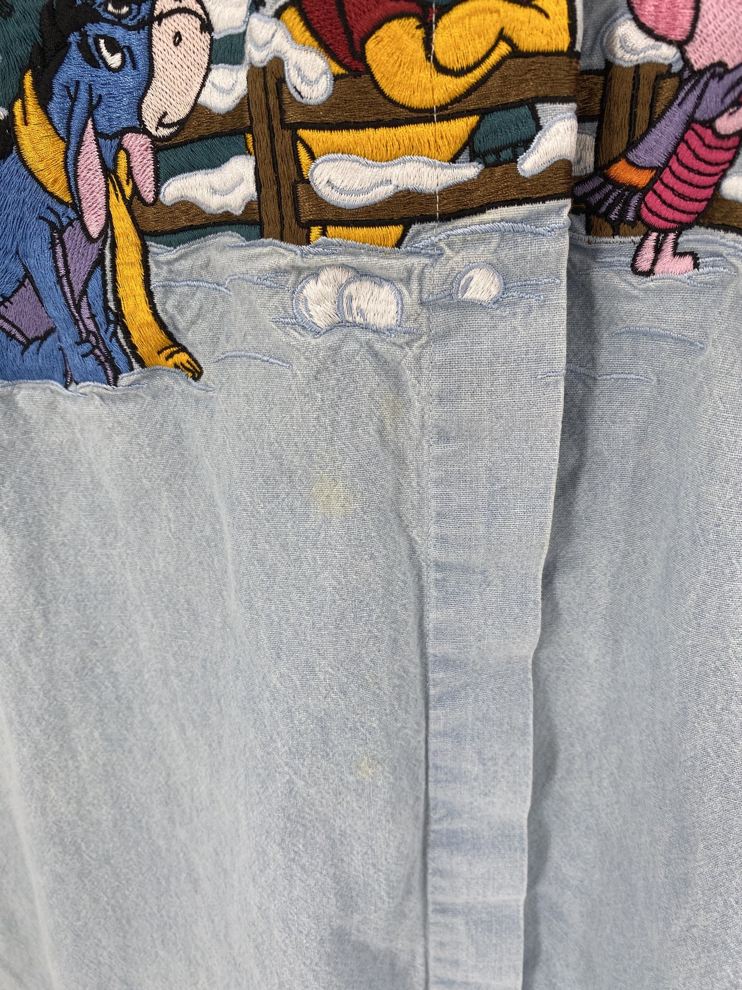 00’ DISNEY POOH Size XXL Vintage Button Down Long Sleeve Shirt / K6105