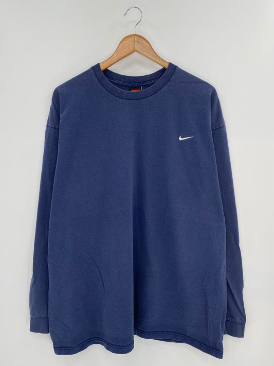 00’ NIKE Mini Swoosh Size XL Vintage Long Sleeve T-shirt / 8392