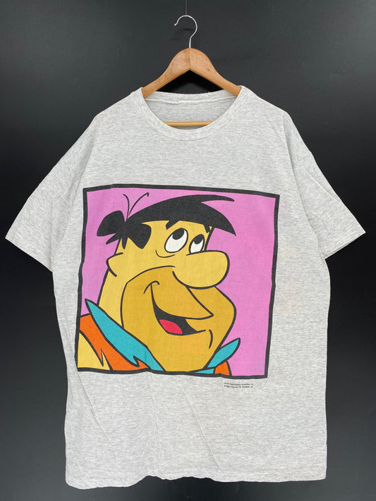 1994 THE FLINT STONE Size No Tag (Approx.XXXL) Vintage T-shirt / K401
