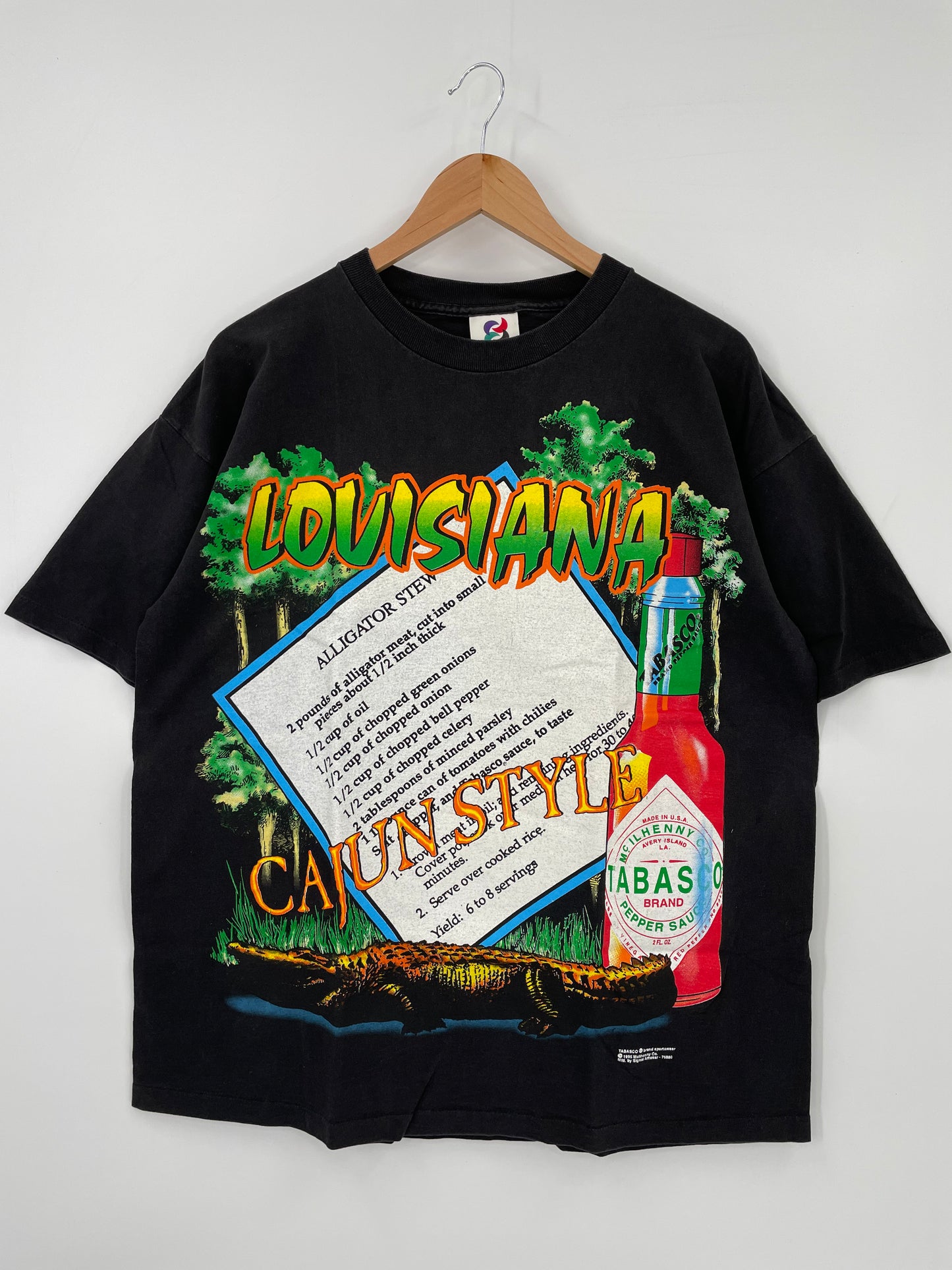 1995 TABASCO MADE IN USA Size XL Vintage T-Shirts / K3448