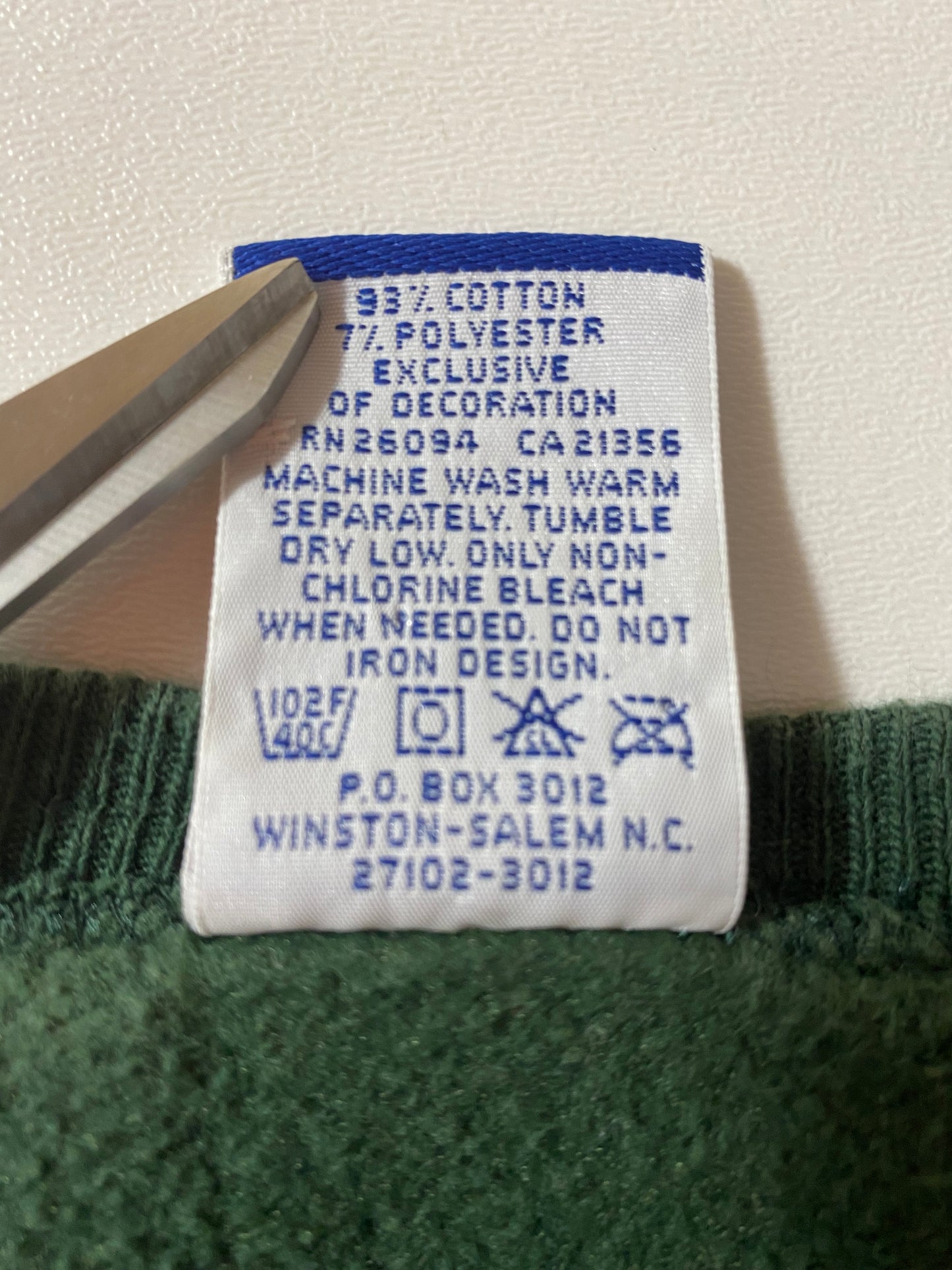 90's CHAMPION GREEN BAY PACKERS Made in USA Size XL Vintage NFL Sweat-Shirt /k234