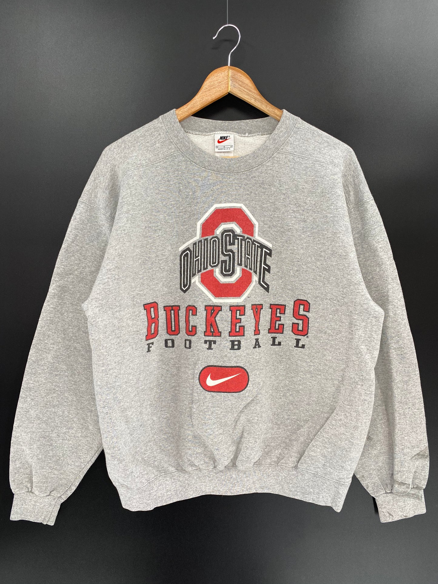 90’s NIKE OHIO STATE Made in USA Size M Vintage Sweat-shirt / 8000