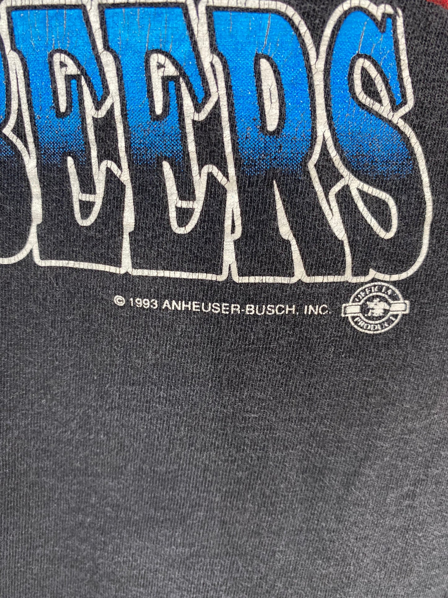 1993 BUDWEISER Made in USA Size XL Vintage T-Shirt / E2027T