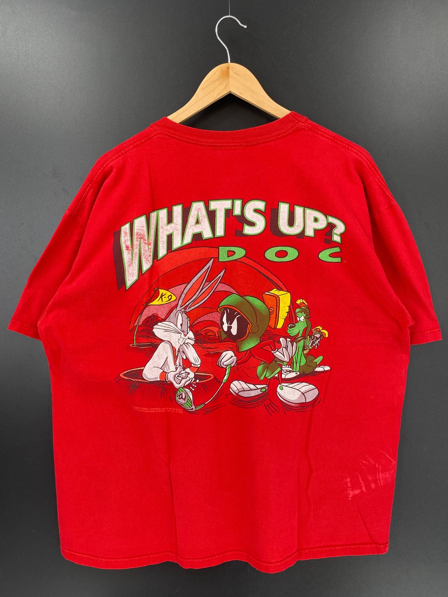 1993 LOONEY TUNES BUGS BUNNY Made in USA Size XL Vintage T-Shirt / A3331