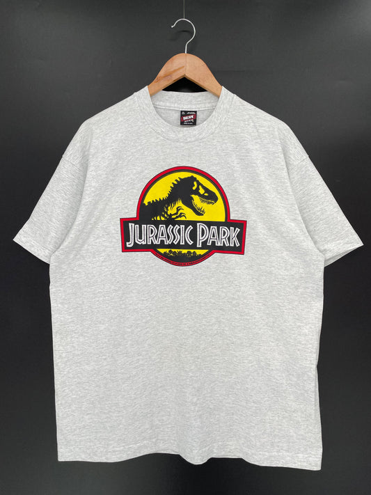 1992 JURASSIC PARK Made in USA Size XL Vintage T-Shirts / K9907