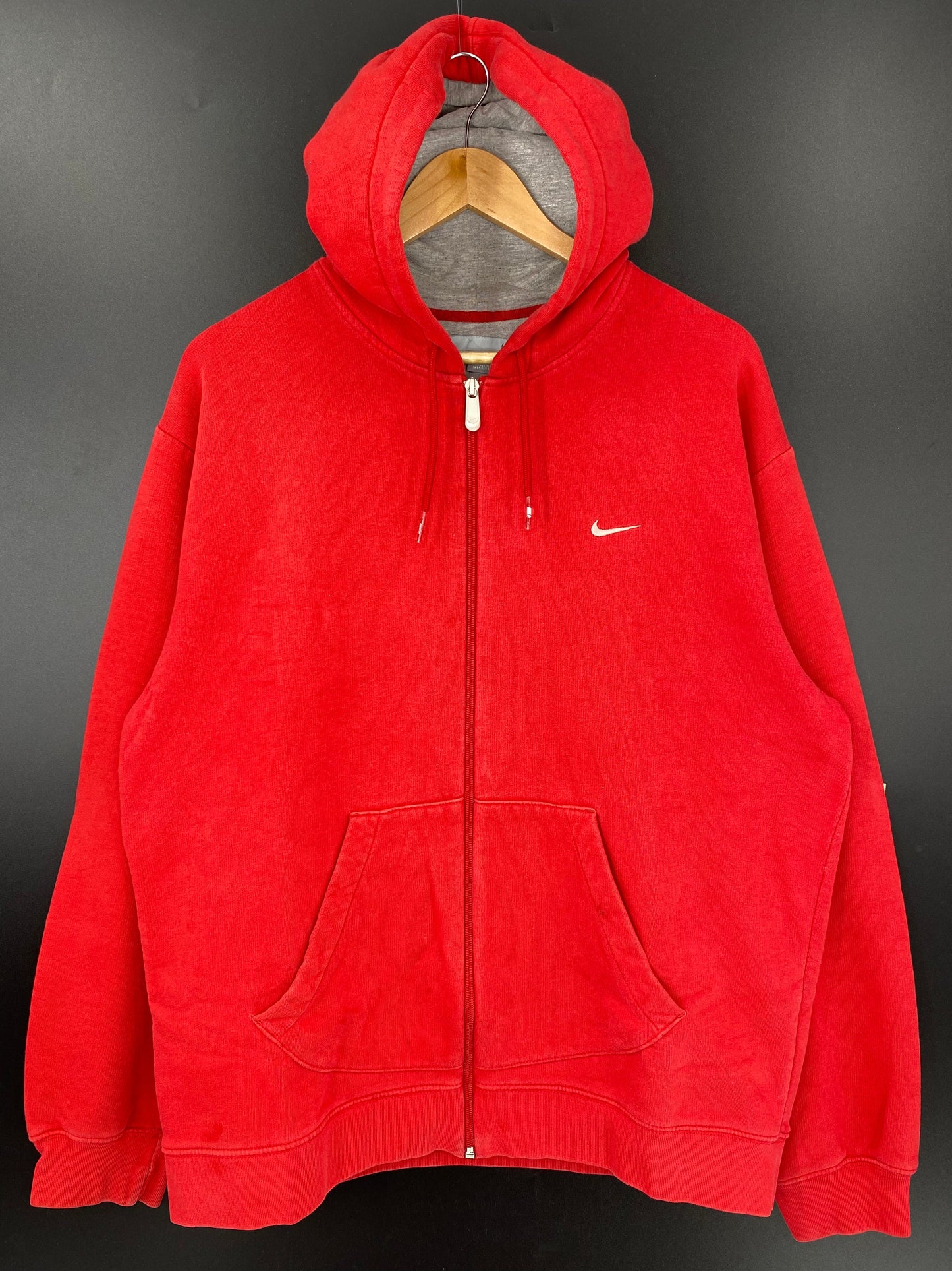 00' NIKE MINI SWOOSH Size L Vintage Zip-up Hoodie Sweat-Shirt / A5374