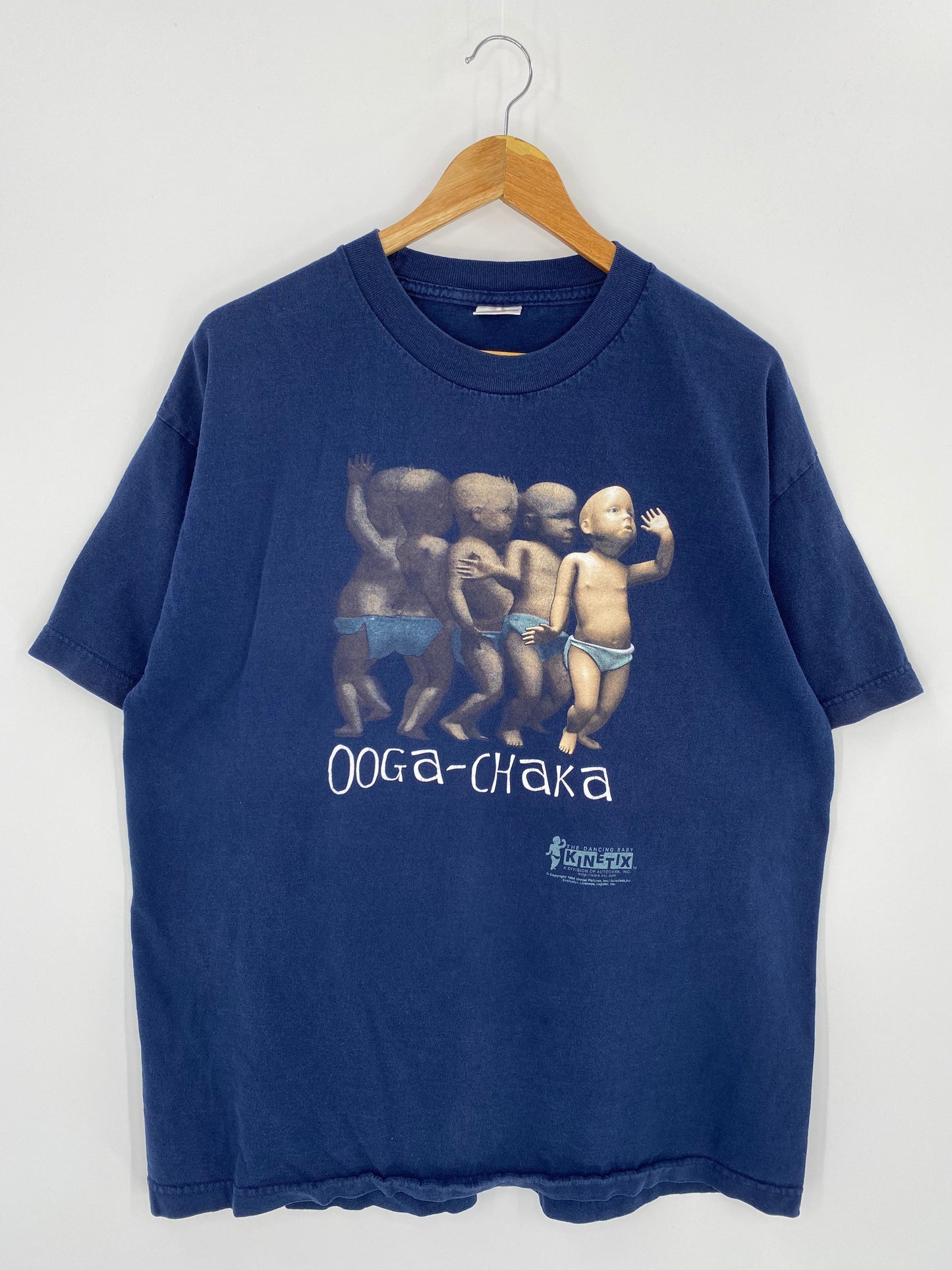 90’s THE DANCING BABY Size XL Vintage T-Shirt / K8186