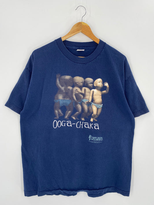 90’s THE DANCING BABY Size XL Vintage T-Shirt / K8186