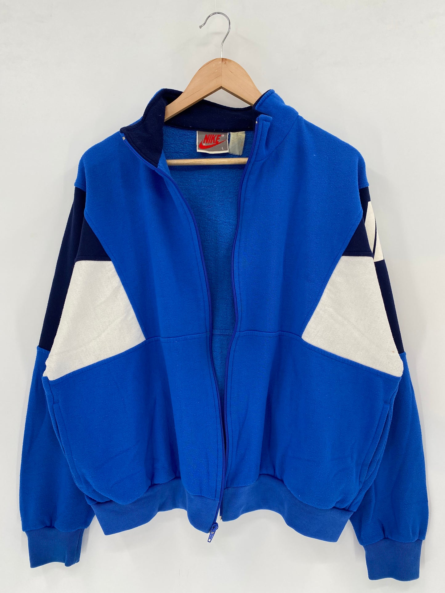 90’s Silver tag NIKE Size L Vintage Zip-up Sweat shirt / K1801