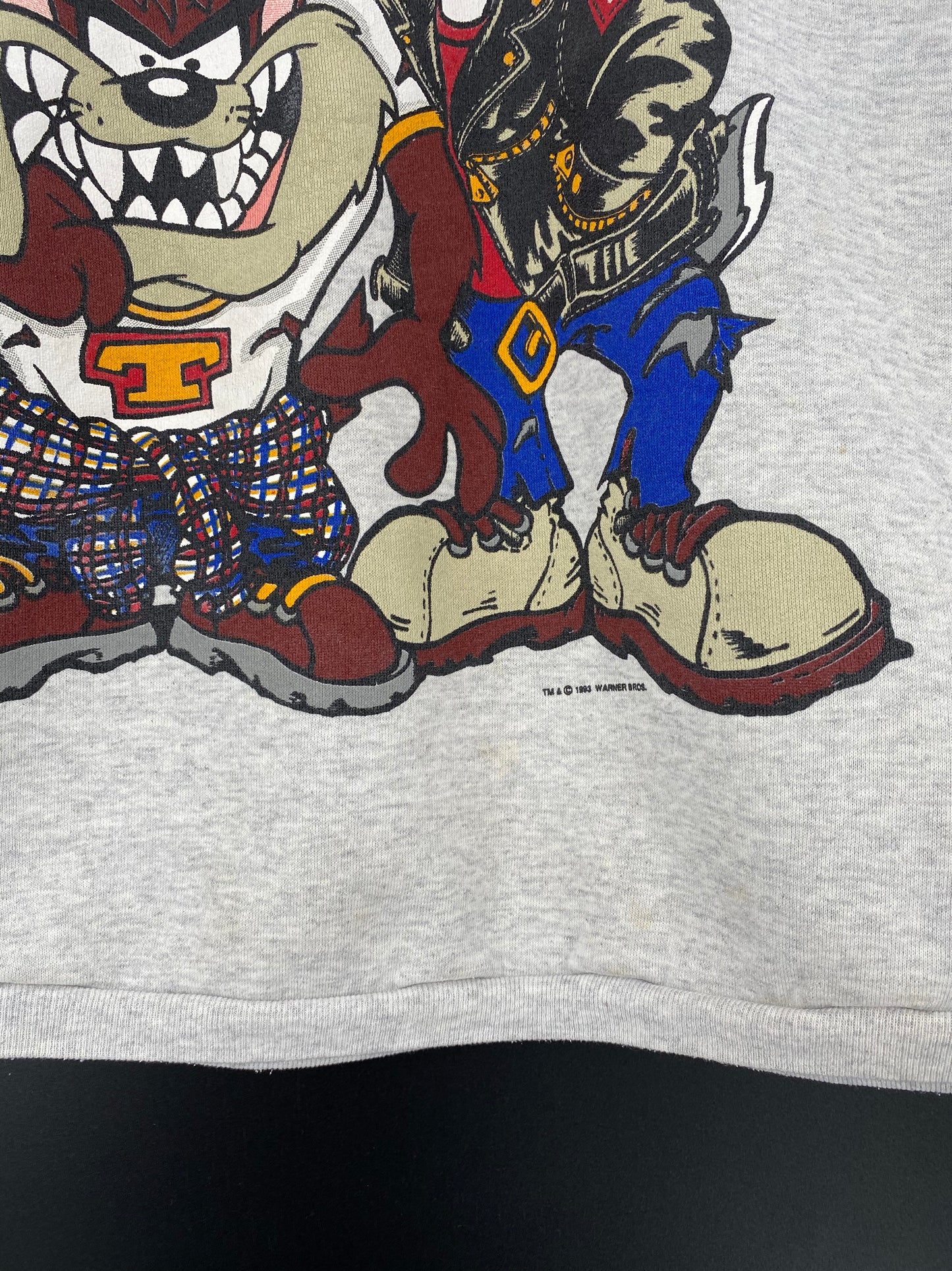 1993 LOONEY TUNES Made in USA Size XL Vintage Sweat-shirt / 9175