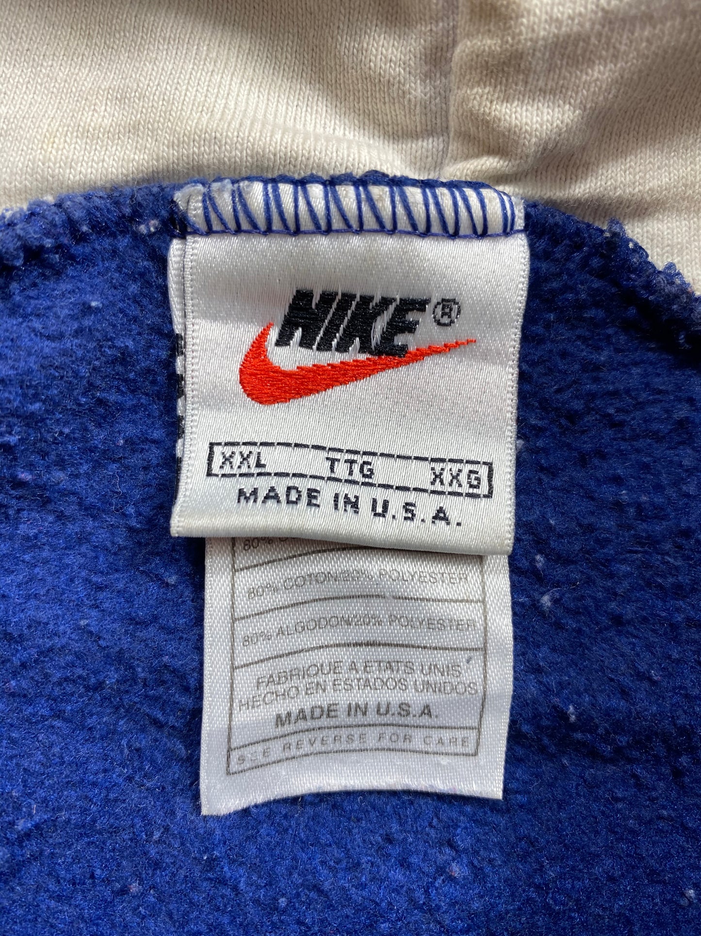 90’s NIKE Made in USA Size XXL Vintage Hoodie Sweat-shirt / 6910