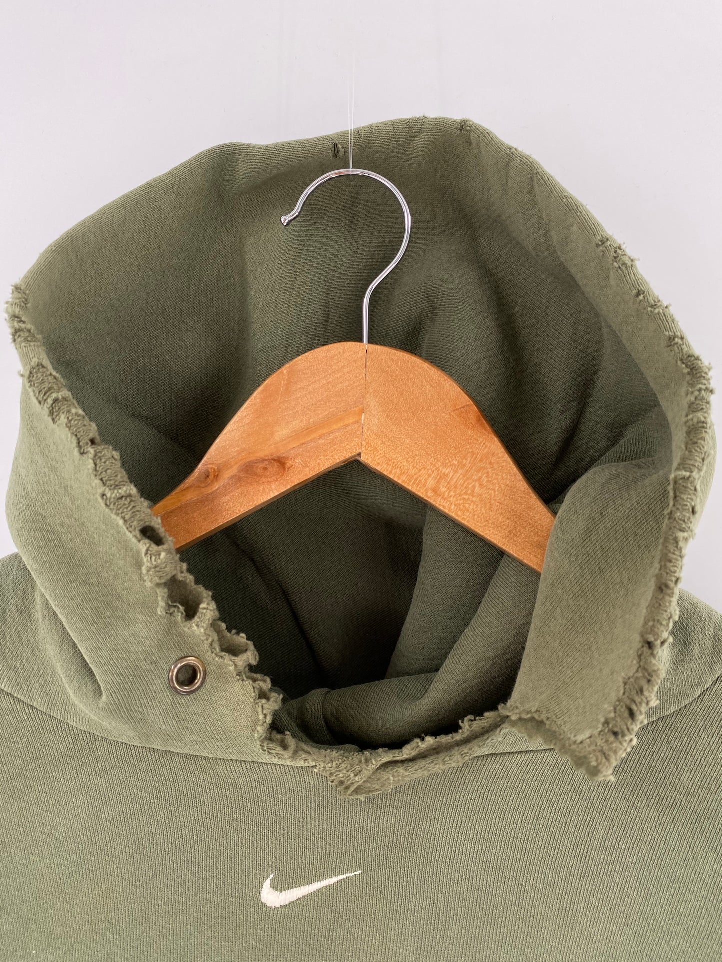 90’s NIKE Center Swoosh Made in USA Size L Vintage Hoodie Sweat-shirt / 8457