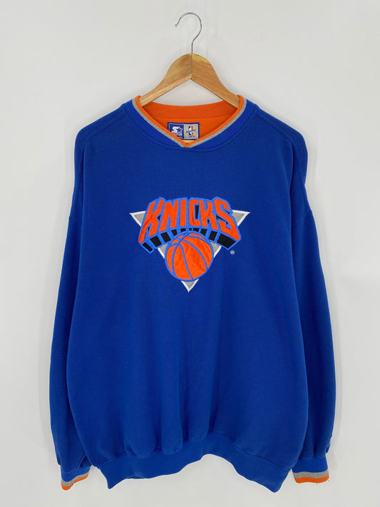 90’s STARTER KNICKS Size XL Vintage NBA Sweat-shirt / K7592