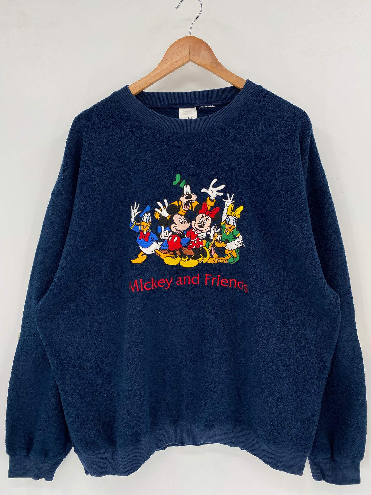 00’ DISNEY Size No tag (Approx.XL) Vintage Fleece Sweat-shirt / K3292