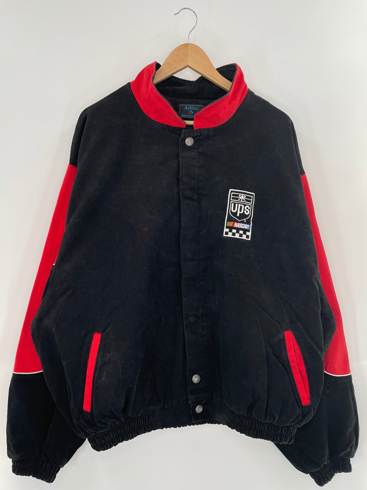 Vintage NASCAR x UPS Made in USA Size XXL Racing Jacket / k2373