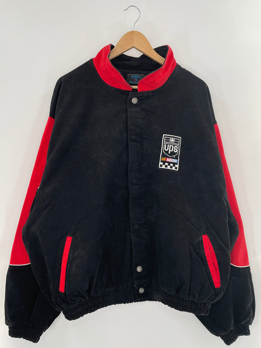 Vintage NASCAR x UPS Made in USA Size XXL Racing Jacket / k2373