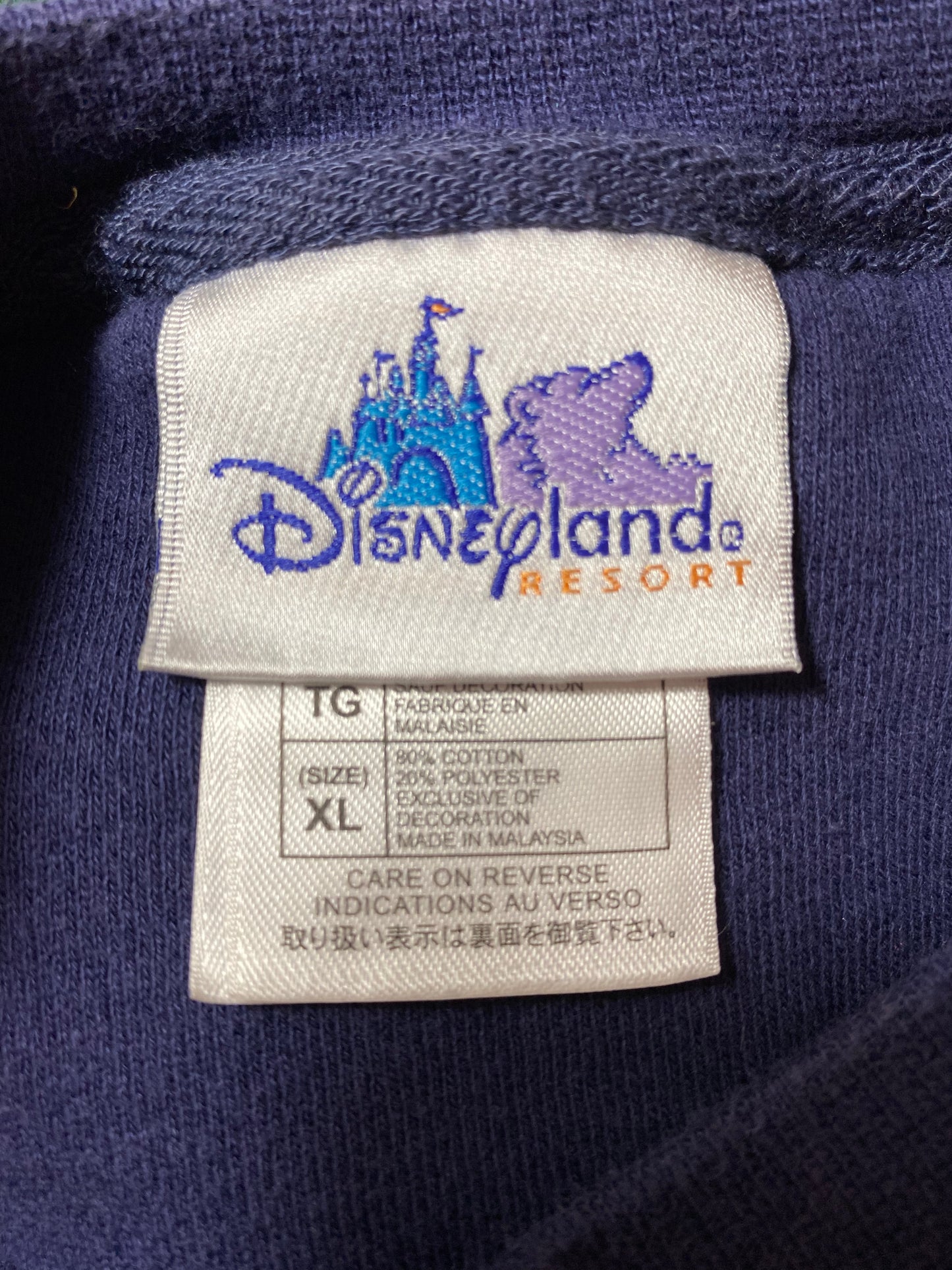00’ DISNEY LAND RESORT  MICKEY Size XL Vintage Sweat-Shirt/ K693