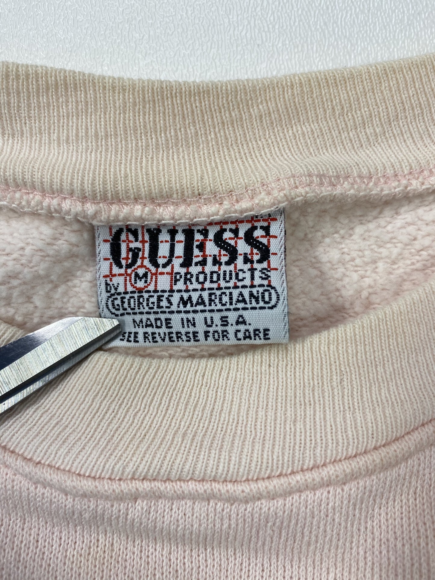1987 GUESS Made in USA Size Ladies M Vintage Sweat-shirt / A9142