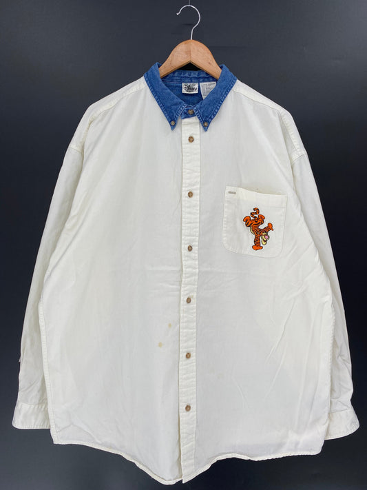 00' DISNEY TIGGER Size XL Vintage Shirt / E1231