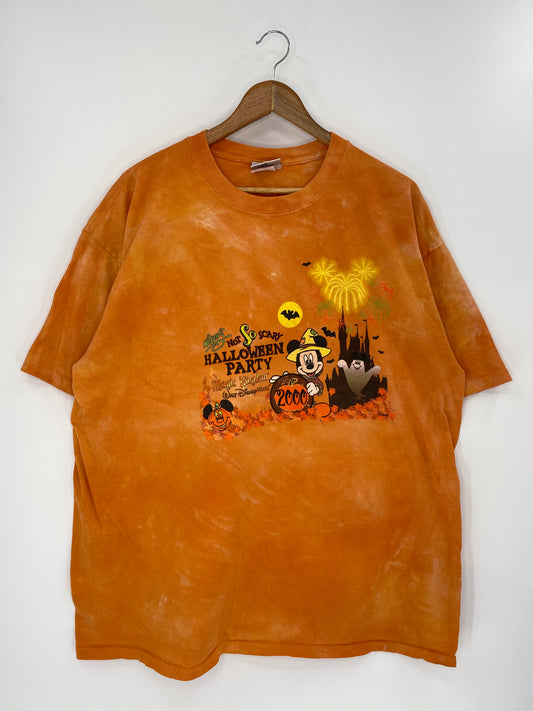 00’ DISNEY HALLOWEEN PARTY MAGIC KINGDOM Size XXL Vintage T-Shirt / 8769