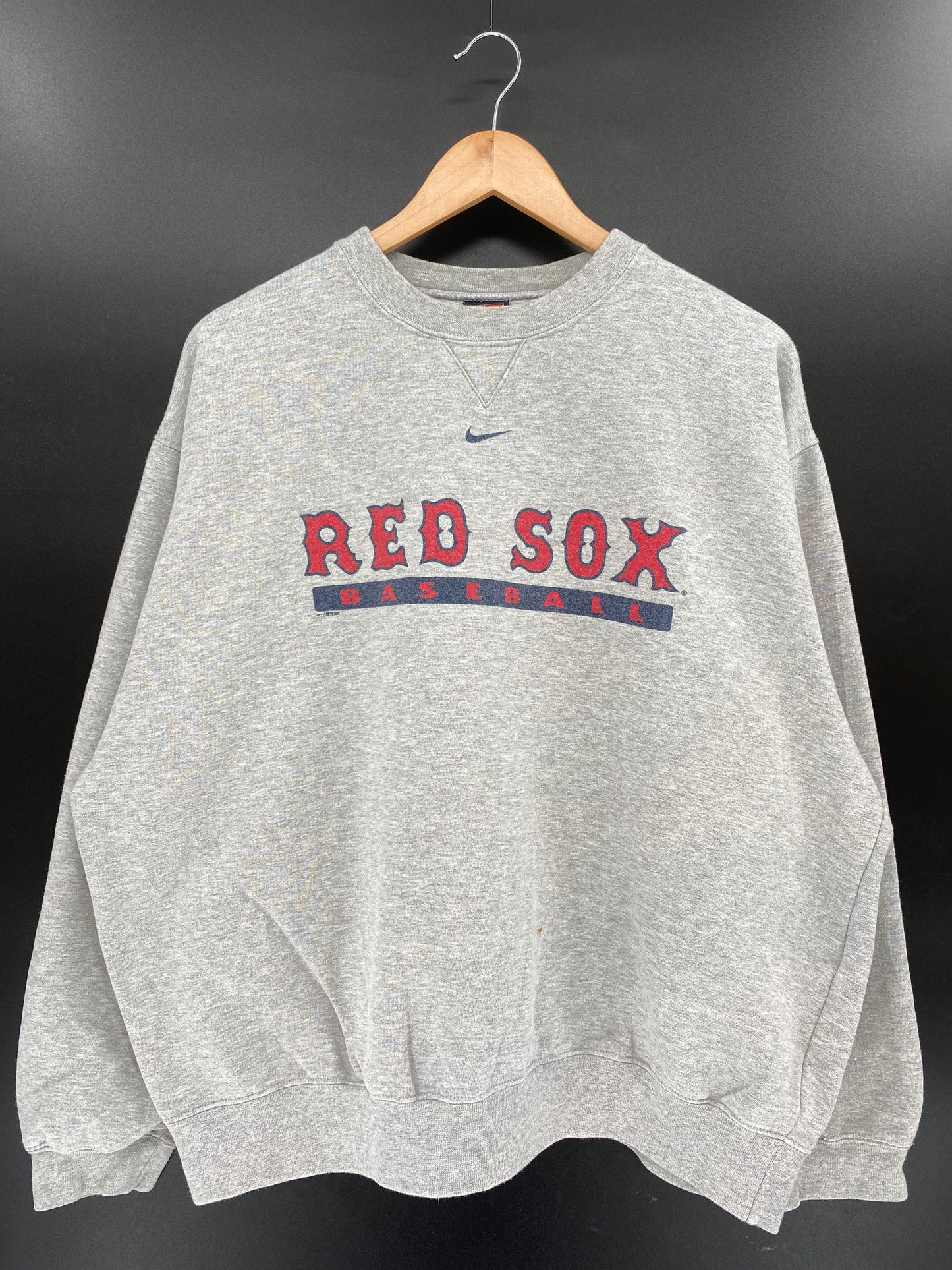 00' NIKE REDSOX Size XL Vintage MLB Sweat-Shirt / K3788