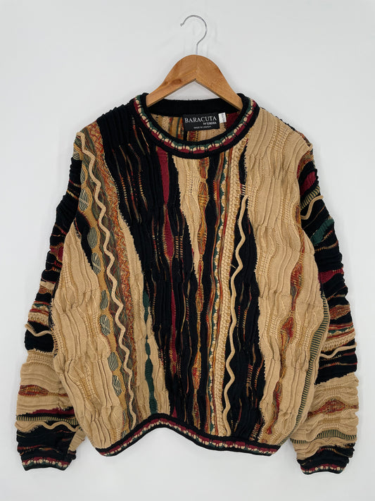 Vintage 3D COOGI-Style Size XXL Knit Sweater / K959
