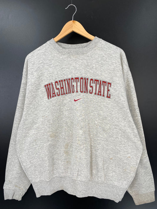00’ NIKE WASHINGTON STATE Size L Vintage College Sweat-Shirts / K2681