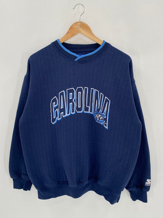 90’s STARTER Carolina Tar Heels Size L Vintage Sweat-Shirt  / 6441