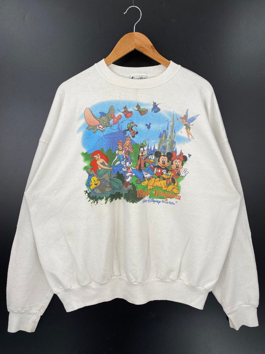 00' WALT DISNEY WORLD MAGIC KINGDOM Size XXL Vintage Sweat-shirt / K2466
