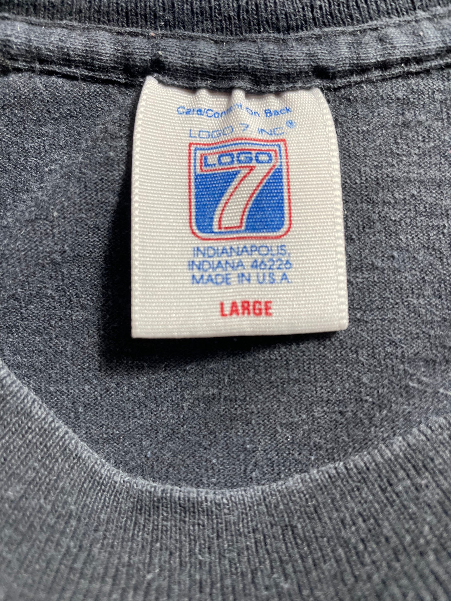 1994' BRICK YARD Made in USA Size L Vintage Racing T-shirt / k434