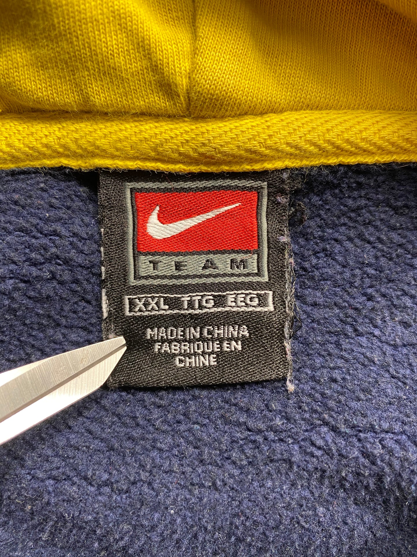 00’ NIKE MICHIGAN Size XXL Vintage Hoodie Sweat-shirt / 7191