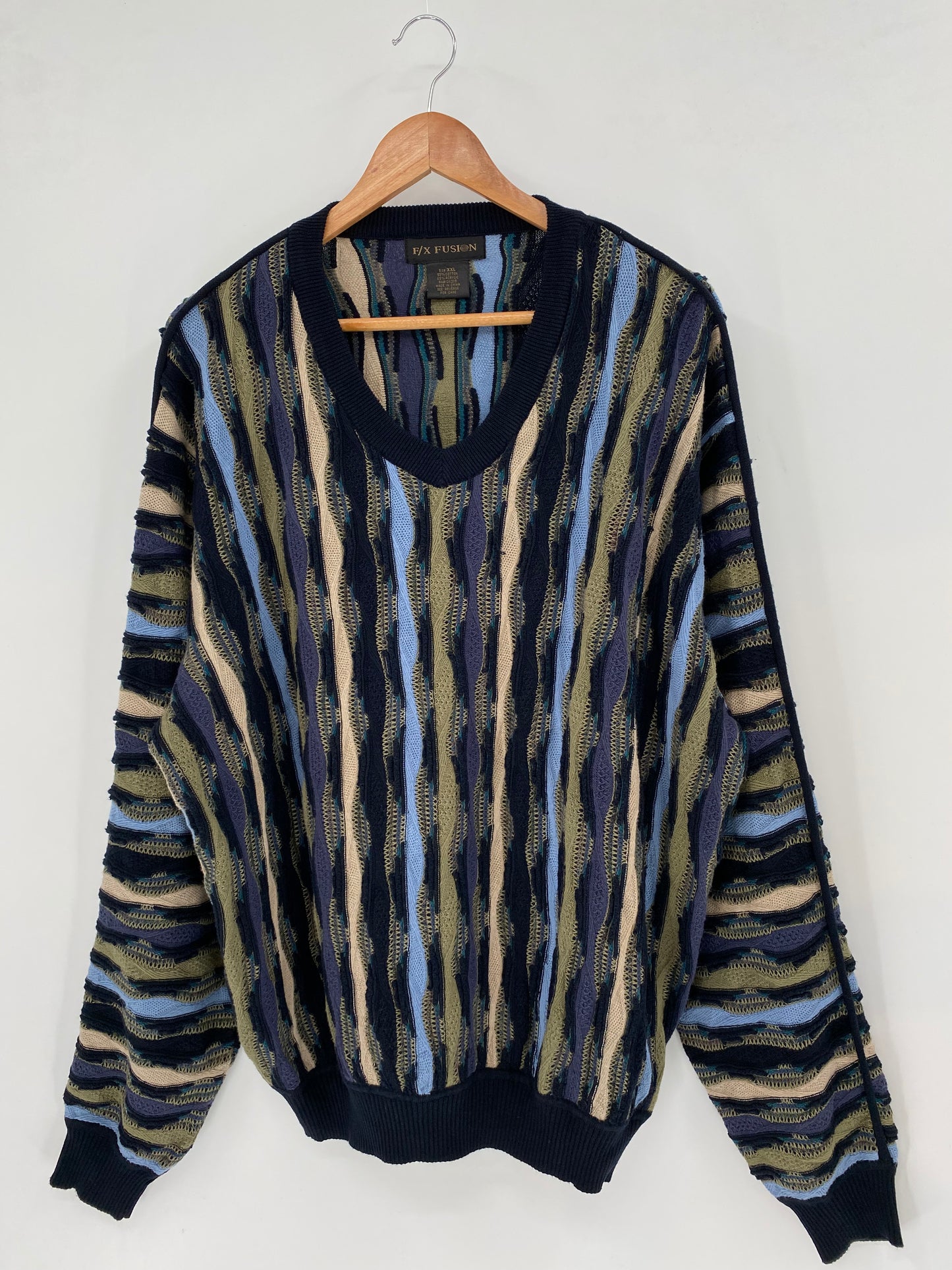 Vintage 3D COOGI- Style Size XXL Knit Sweater / K3478