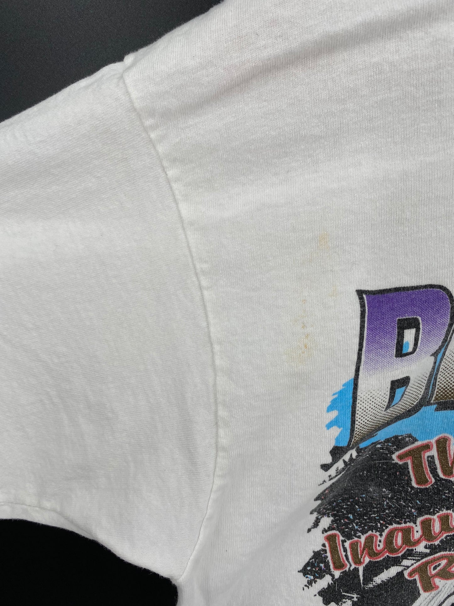 1994' BRICK YARD400 Size No tag (Approx.L-XL) Vintage Racing T-Shirt / K2251